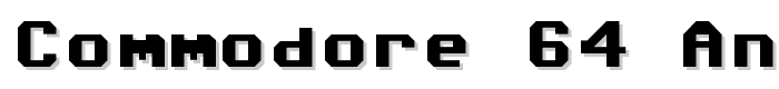 Commodore 64 Angled font